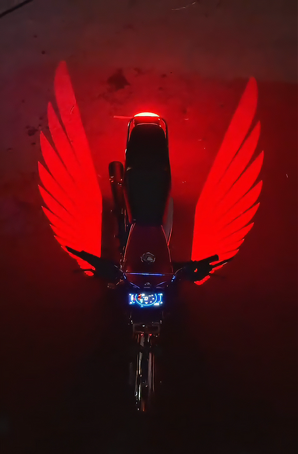 Angel Wing LED Light – Laser Floor Projection – Motorcycle