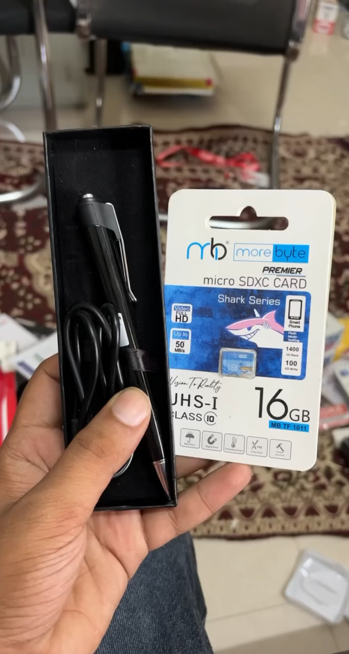 1080P HD Video Recording Pen 🎥 Capture clear, high-quality videos with Full HD 1080P resolution.
